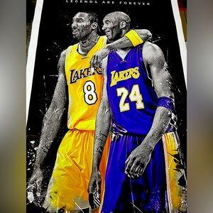 Kobe Bryant Canvas Lakers Poster